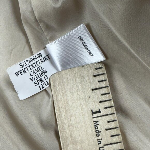 Banana Republic Jacket Womens 8 Petite Italian Fabric Textured Tweed Pockets - Picture 12 of 16